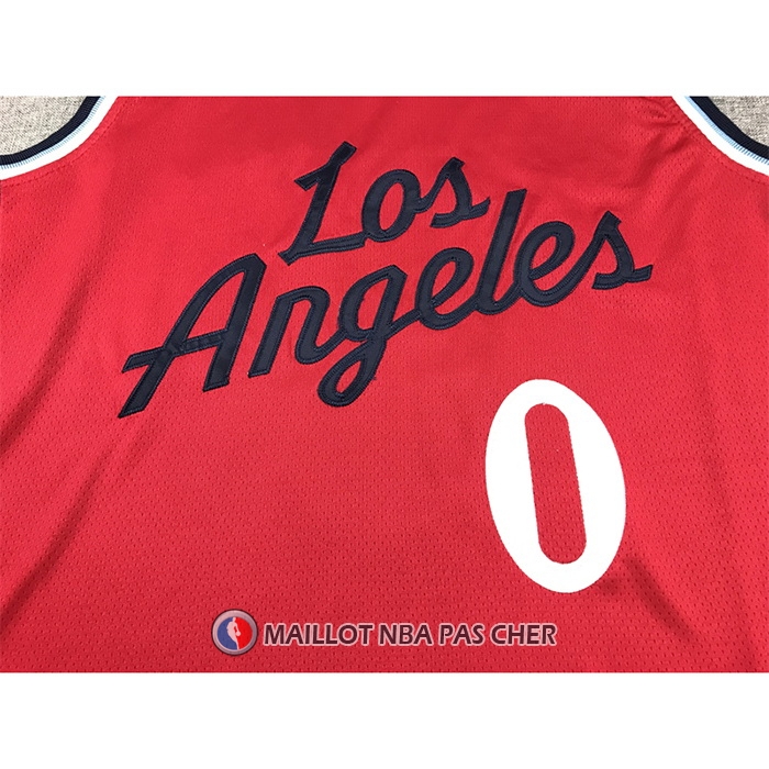 Maillot Los Angeles Clippers Russell Westbrook NO 0 Statement 2024-25 Rouge